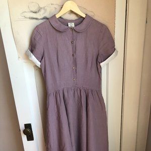Classic Dress, Short Sleeves, Lavender